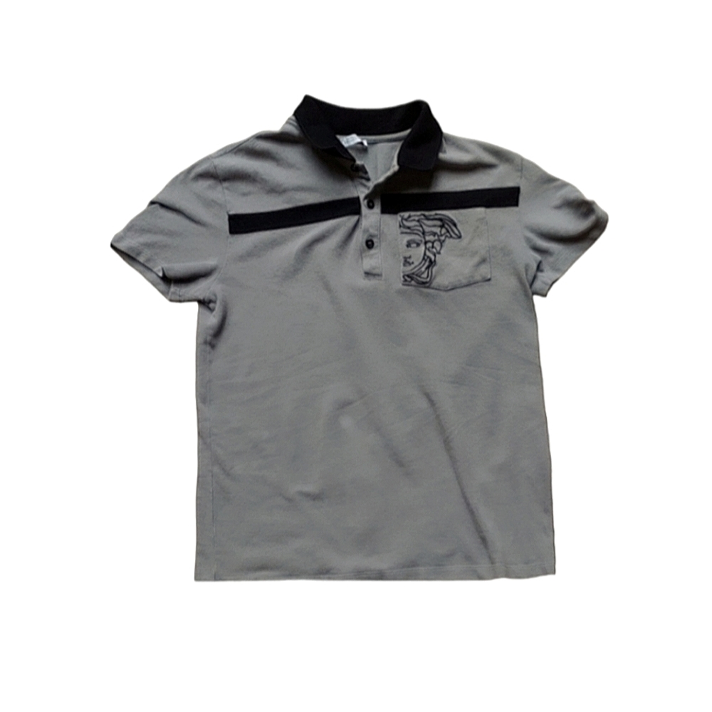 VERSACE Medusa-Face Polo Shirt